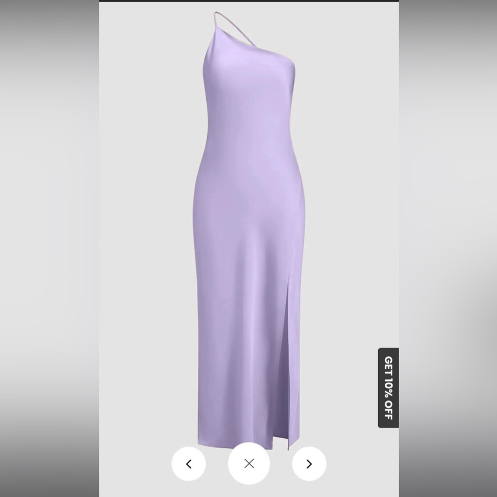 Moonlight open back satin dress